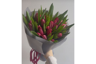 Монобукет из тюльпанов Весенний блюз